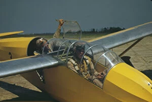 Marine lieutenants, glider pilots in training at Page Field, Parris Island, S.C., 1942. Creator: Alfred T Palmer