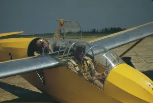 Us Marines Prints: Marine lieutenants, glider pilots in training at Page Field