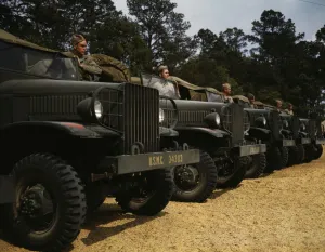 Military Base Prints: Marine motor detachment, New River