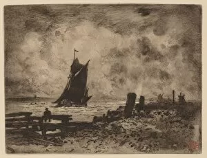 Marine: Souvenir of Medway, 1879. Creator: Felix Hilaire Buhot