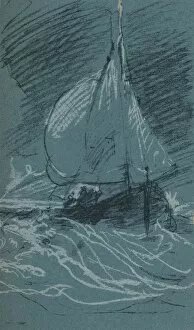 Pen And Ink Drawing Collection: A Marine Study, c1830, (1906-7). Artist: JMW Turner