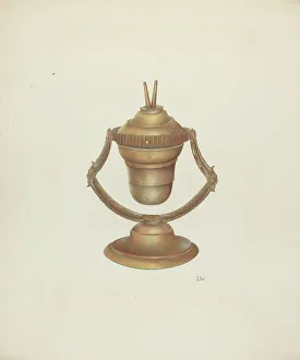Joseph L Prints: Mariner's Lamp, c. 1940. Creator: Joseph L. Boyd