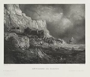 Six Marines: Environs of Dieppe, 1833. Creator: Eugene Isabey (French, 1803-1886); Morlot