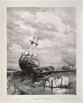 1803 1886 Gallery: Six Marines: Maree basse, 1833. Creator: Eugene Isabey (French, 1803-1886)