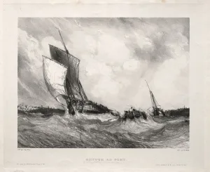 Eugène Isabey French Prints: Six Marines: Retour au port, 1833. Creator: Eugene Isabey (French, 1803-1886)