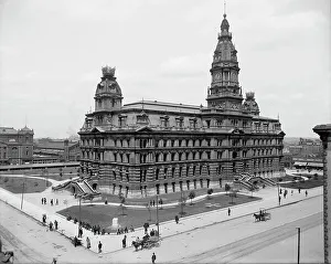 Indiana Prints: Marion County Court House, Indianapolis, Ind. c1907. Creator: Unknown