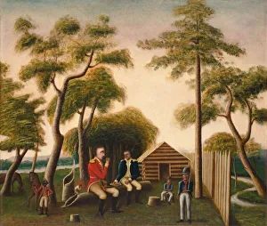 Sweet Potato Prints: Marion Feasting the British Officer on Sweet Potatoes, 1848