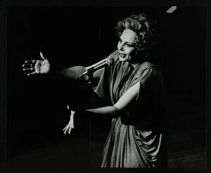 Marion Gallery: Marion Montgomery singing at the Forum Theatre, Hatfield, Hertfordshire, 17 March 1979