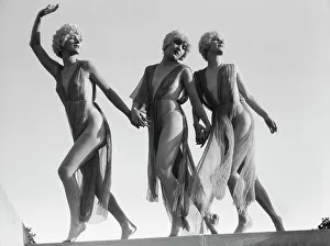 Fame Prints: Marion Morgan dancers, between 1914 and 1927. Creator: Arnold Genthe