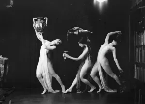 Wine Jug Prints: Marion Morgan dancers, between 1914 and 1927. Creator: Arnold Genthe