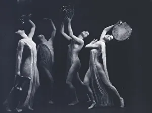 Head Back Prints: Marion Morgan dancers, between 1914 and 1927. Creator: Arnold Genthe