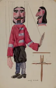 Marionette Prints: Marionette, 1935 / 1942. Creator: Beverly Chichester