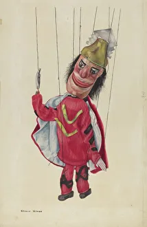 Detail Gallery: Marionette: 'King Saul', c. 1937. Creator: Elmer Weise