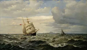 Maritime Landscape, 1883. Creator: Oscar Kleineh