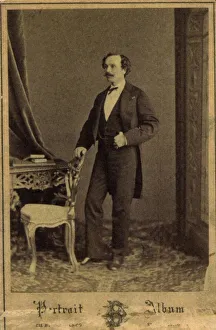 Marius Petipa, Russian ballet dancer and choreographer, c1855. Artist: Charles Bergamasco Marius Petipa, Russian ballet dancer and choreographer, c1855. Artist: Charles Bergamasco