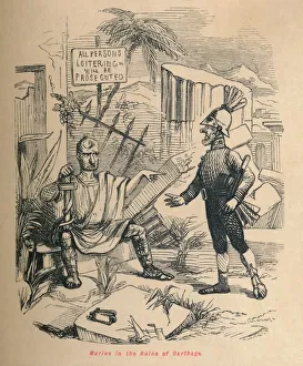 Gaius Prints: Marius in the Ruins of Carthage, 1852. Artist: John Leech