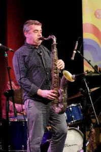 Mark Lockheart, Ropetackle Arts Centre, Shoreham, West Sussex, Jan 2016. Artist: Brian O Connor