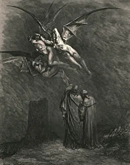 Monster Prints: Mark thou each dire Erynnis, c1890. Creator: Gustave Doré