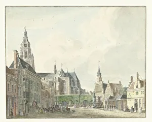 De Beyer Jan Prints: Market in Arnhem, 1741. Creator: Jan de Beyer