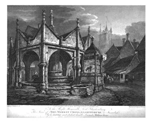 The Market Cross, Glastonbury, c1799. Creators: William Byrne, William Lowry The Market Cross, Glastonbury, c1799. Creators: William Byrne, William Lowry