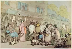 Shop Gallery: Market Day, c1780-1825. Creator: Thomas Rowlandson