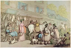 Butchers Prints: Market Day, c1780-1825. Creator: Thomas Rowlandson