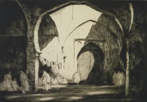 Hardie Martin Prints: Market, Fez, 1929. Creator: Martin Hardie