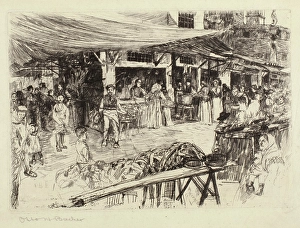 Awning Prints: The Market, Florence (The Mercato Vecchio)