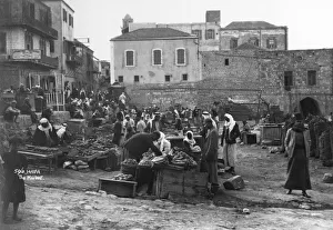 Mediterranean Prints: The market, Haifa, Palestine, c1920s-c1930s(?)