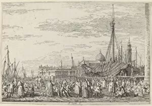 The Market on the Molo, c. 1735 / 1746. Creator: Canaletto