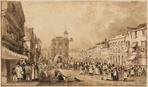 Buckinghamshire Prints: The Market-Place, Amersham, Bucks, c1790s-1810s. Creator: George Shepheard