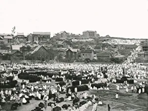 Malagasy Prints: The Market Place, Antananarivo, Madagascar, 1895. Creator: Colonel Stewart