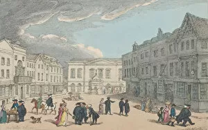 Cambridge Cambridgeshire England Gallery: Market Place at Cambridge, November 15, 1801. November 15, 1801