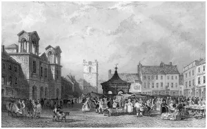 Sands Collection: Market place, Morpeth. Artist: J Sands
