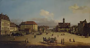 1750s Prints: Market-Place of the Neustadt in Dresden, 1751. Creator: Bernardo Bellotto