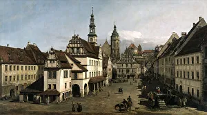 Bellotto Prints: The Market place in Pirna, 1753-1754
