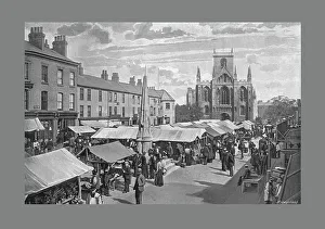 Poulton And Co Prints: Market Place, Selby, c1900. Artist: Poulton & Co