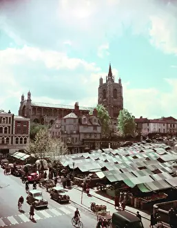 Market Place Prints: The Market Place with St Peter Mancroft