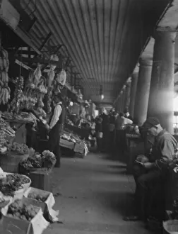 Interiors Prints: Market scene, New Orleans, between 1920 and 1926. Creator: Arnold Genthe