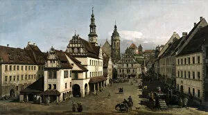 The Market square in Pirna, 1753-1754