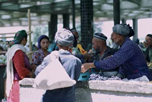 Produce Gallery: Market stall in Samarkand. Artist: CM Dixon