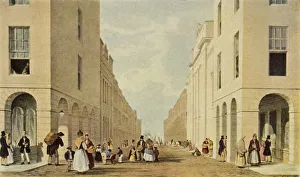 Vanishing Point Prints: Market Street, Aberdeen, 19th century, (1946). Creator: Unknown