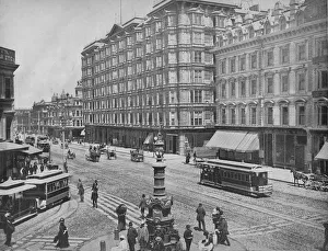 Tram Line Prints: Market Street, San Francisco, Cal. c1897. Creator: Unknown