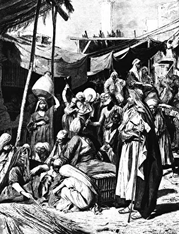 George Moritz Ebers Prints: Market at Tantah, Egypt, 1880