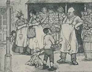 Shopkeeper Gallery: Marketing in Suburbia, 1920. Artist: Doris Davis