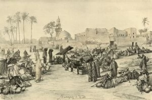 Marketplace, Asyut, Egypt, 1898. Creator: Christian Wilhelm Allers