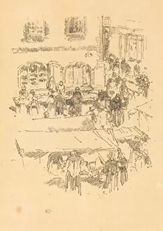 Awning Gallery: The Marketplace, Vitré, 1893. Creator: James Abbott McNeill Whistler