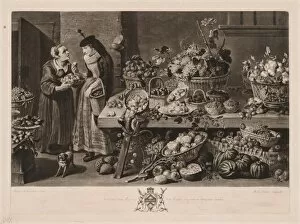 The Four Markets: The Fruit Market, 1775. Creator: Richard Earlom (British, 1743-1822)