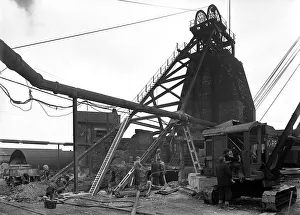 Colliery Prints: Markham Main Colliery, Doncaster, South Yorkshire, 1956. Artist: Michael Walters