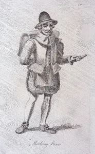 John Thomas Prints: Marking Stones, c1610, from Cries of London, (c1819?). Artist: John Thomas Smith